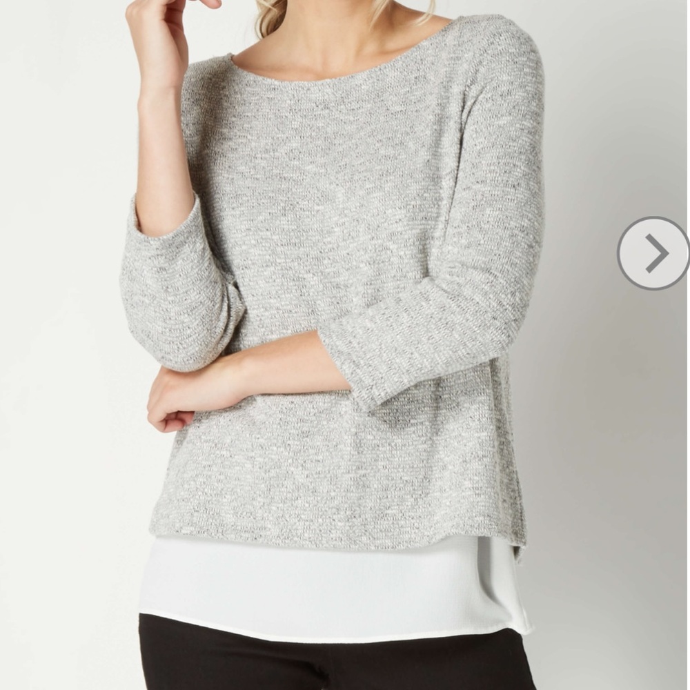 EILEEN FISHER 100% linen sweater